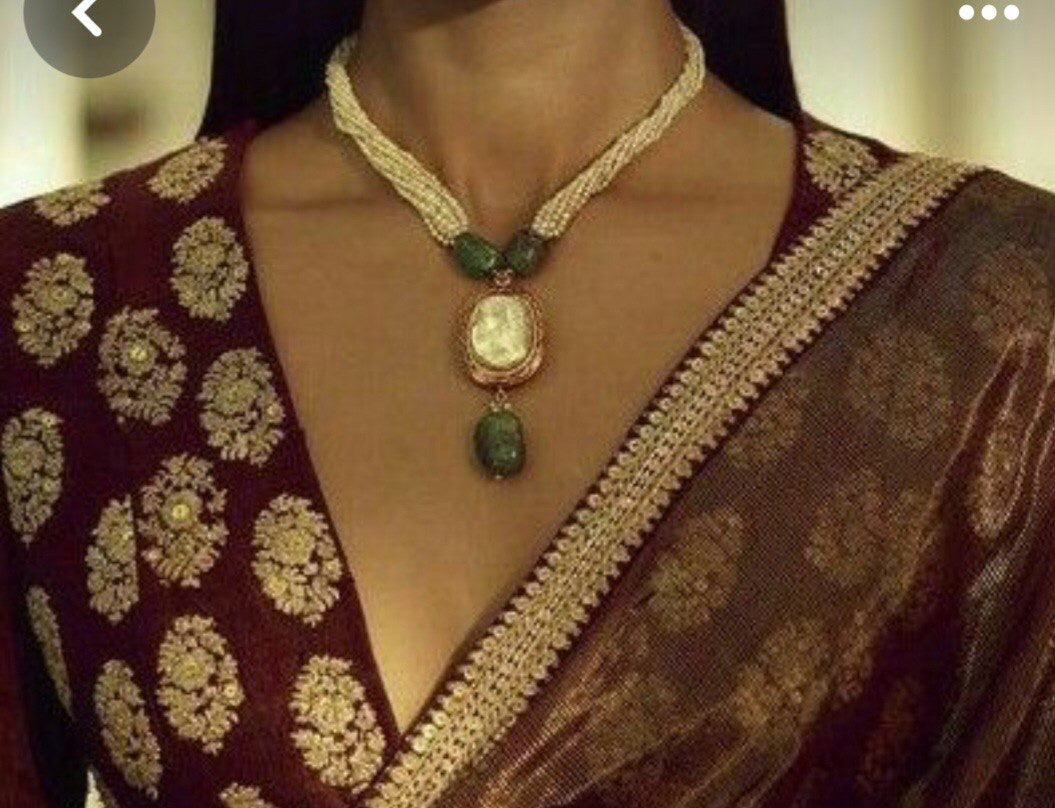 Mina Kundan Pearl Necklace