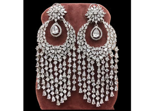 GlambyRivaaz Earrings Diamond Chaandbali