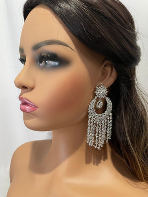 GlambyRivaaz Earrings Diamond Chaandbali