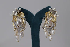 Baroque Pearl Statement Earrings Indian Jewelry Earrings