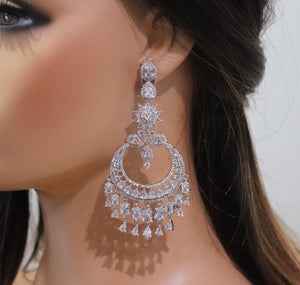 Diamond Chaandbali | Indian Jewelry | Pakistani Jewelry