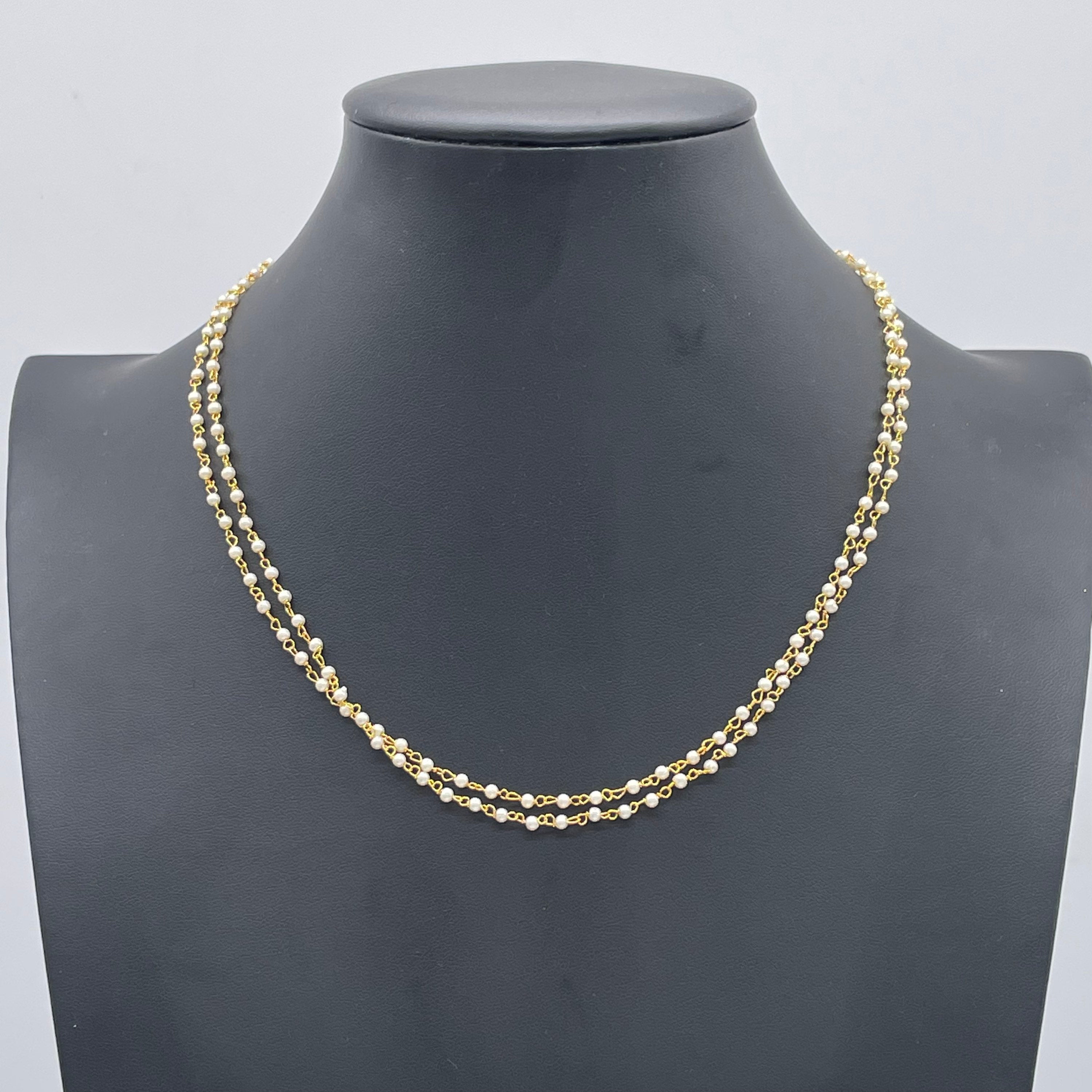 Pearl Necklace | Indian Necklace | Gold Necklace | Dainty Jewelry | Bollywood | Pearl jewelry|Indian jewelry