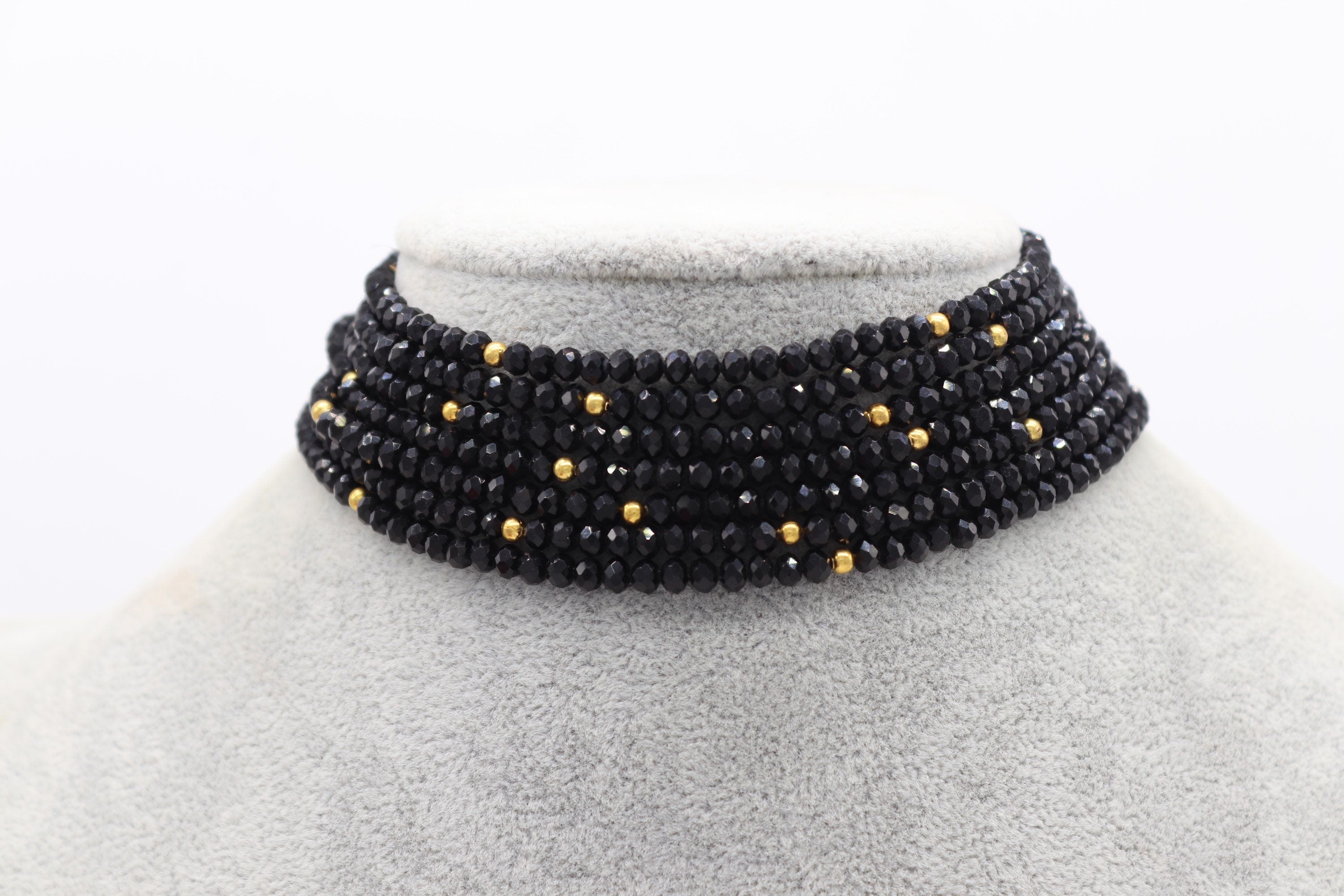 Sold Out Black Choker | Black beads Choker | Indian Choker | Indian Jewelry | Pakistani Jewelry | Kundan Choker | Indian Necklace