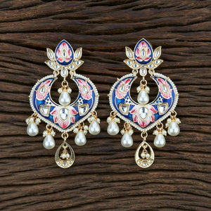 Blue Chaandbali / Indian Jewelry / Pakistani Jewelry/ Turquoise Chaandbali / Pakistani Earrings/ Indian Earrings