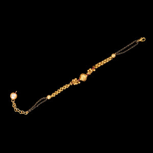 Mangalsutra Bracelet/ Indian Jewelry/ Gold Bracelet/ Indian Gold Bracelet/Mangalsutra Bracelet/ Indian Wedding Jewelry/ Nazarbattu