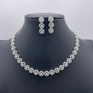 CZ Diamond Necklace / Statement Jewelry/ Statement Necklace/ Elegant Jewelry/ Unique Jewelry/ Indian Jewelry/ CZ choker