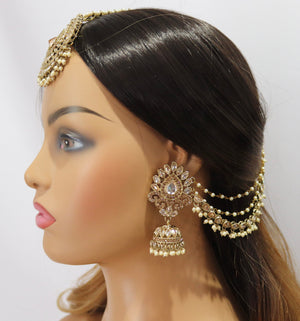 Tikka Set Maangtikka tikka Set Earring Tikka Set Polki Tikka Set Bahubali Earrings Punjabi Jewelry Pakistani Jewelry