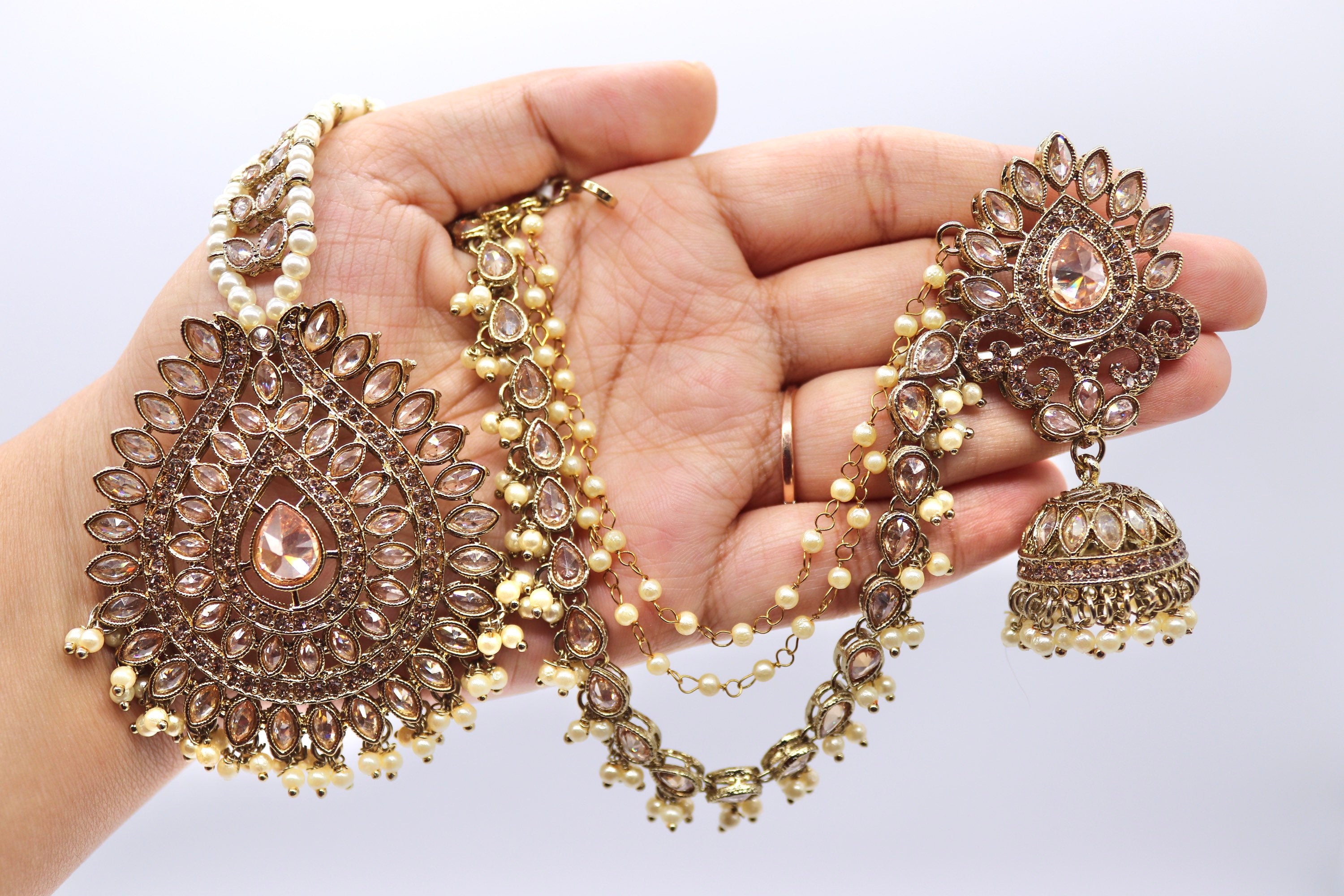 Tikka Set Maangtikka tikka Set Earring Tikka Set Polki Tikka Set Bahubali Earrings Punjabi Jewelry Pakistani Jewelry