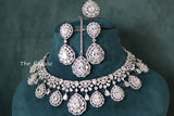 5 Piece CZ Diamond Necklace Set