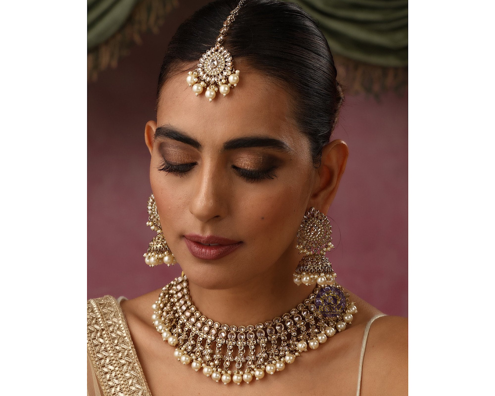 Polki Choker • Punjabi Jewelry • Pakistani Jewelry • Indian Choker • Bollywood Jewelry • Punjabi Necklace • Pakistani Necklace • Desi