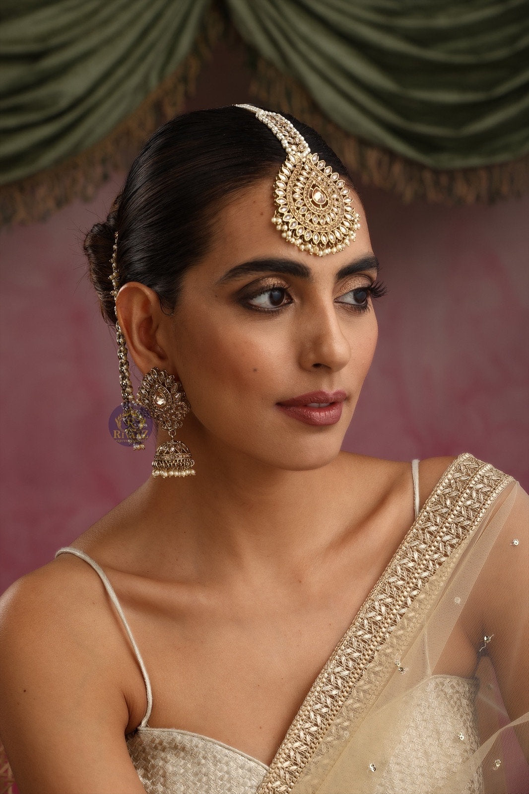 Tikka Set Maangtikka tikka Set Earring Tikka Set Polki Tikka Set Bahubali Earrings Punjabi Jewelry Pakistani Jewelry