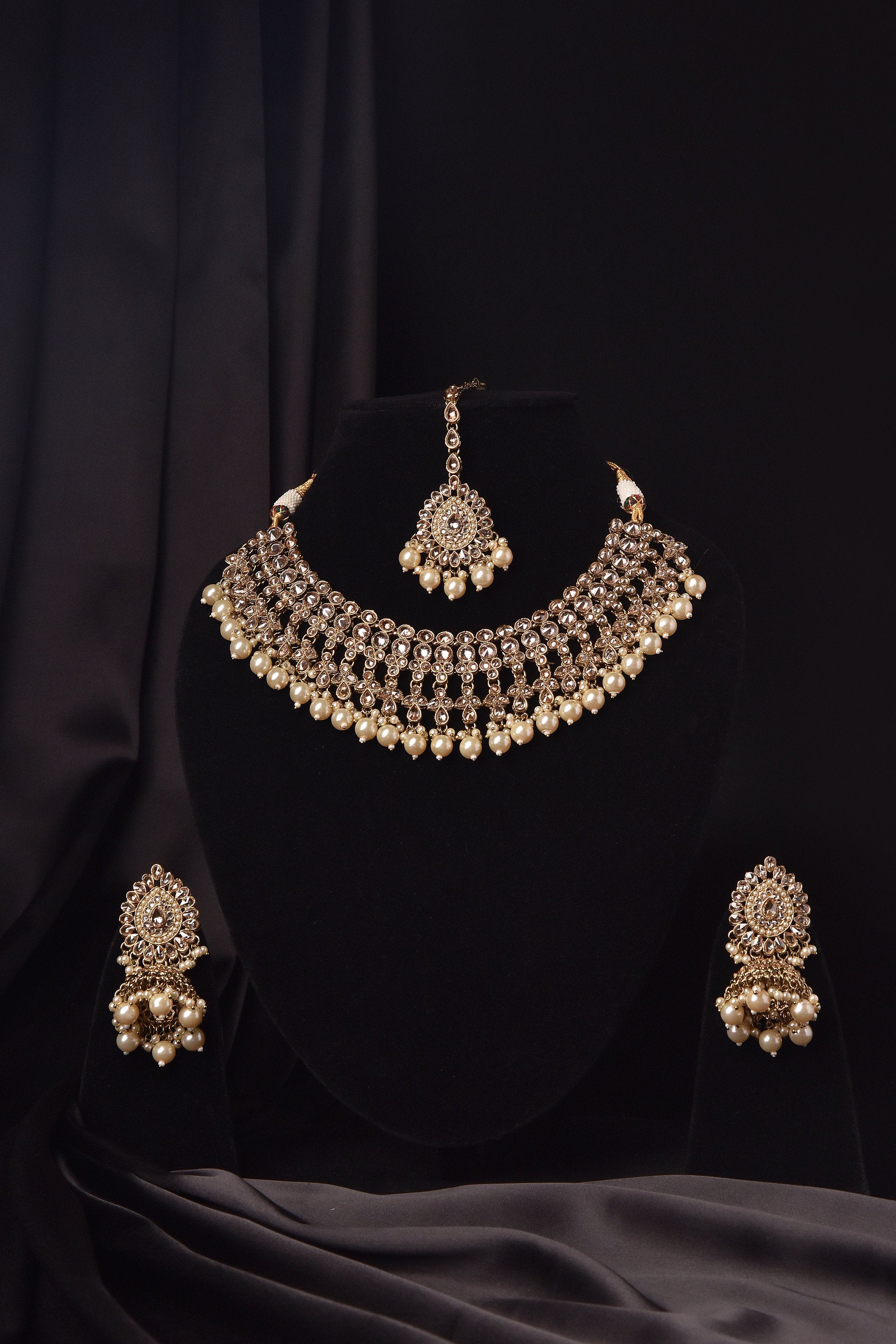 Polki Choker • Punjabi Jewelry • Pakistani Jewelry • Indian Choker • Bollywood Jewelry • Punjabi Necklace • Pakistani Necklace • Desi