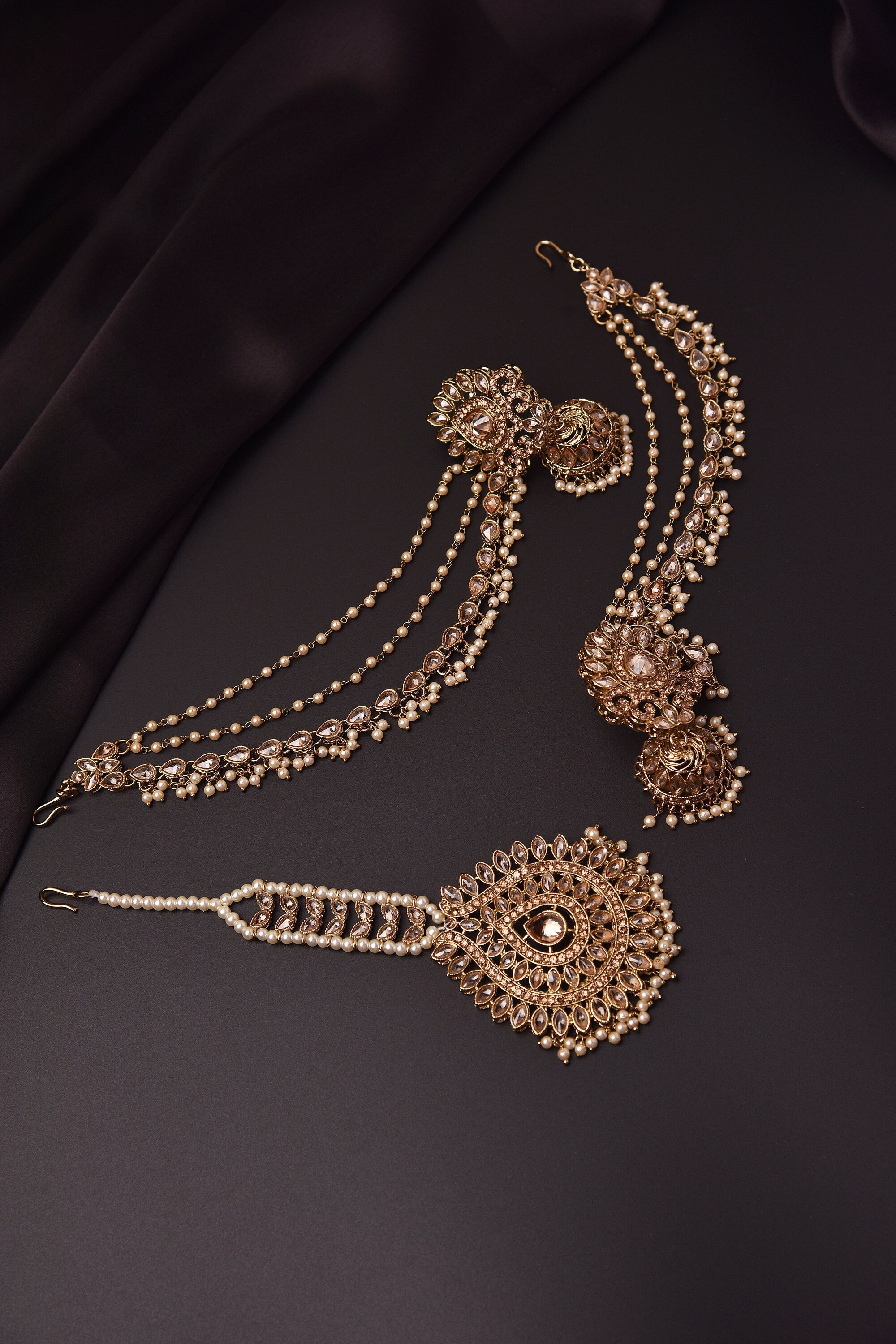 Tikka Set Maangtikka tikka Set Earring Tikka Set Polki Tikka Set Bahubali Earrings Punjabi Jewelry Pakistani Jewelry