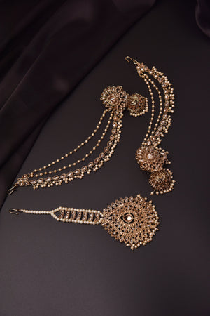 Tikka Set Maangtikka tikka Set Earring Tikka Set Polki Tikka Set Bahubali Earrings Punjabi Jewelry Pakistani Jewelry