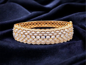 Diamond Bracelet | Statement Jewelry | Indian Jewelry | Pakistani Jewelry | Crystal Bracelet | CZ Bracelet | CZ Bangle