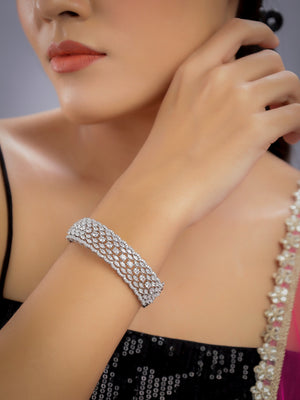 Diamond Bracelet | Statement Jewelry | Indian Jewelry | Pakistani Jewelry | Crystal Bracelet | CZ Bracelet | CZ Bangle